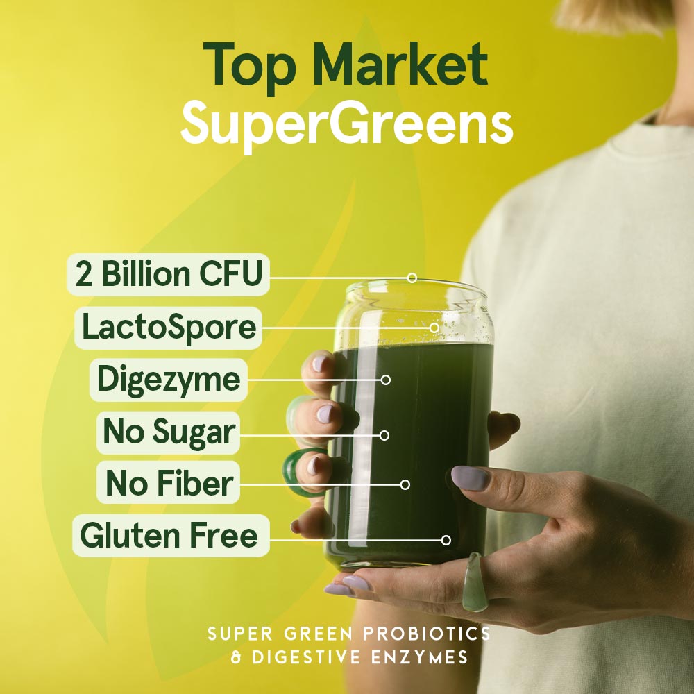 Super Greens Probiotics - Lemon Citrus